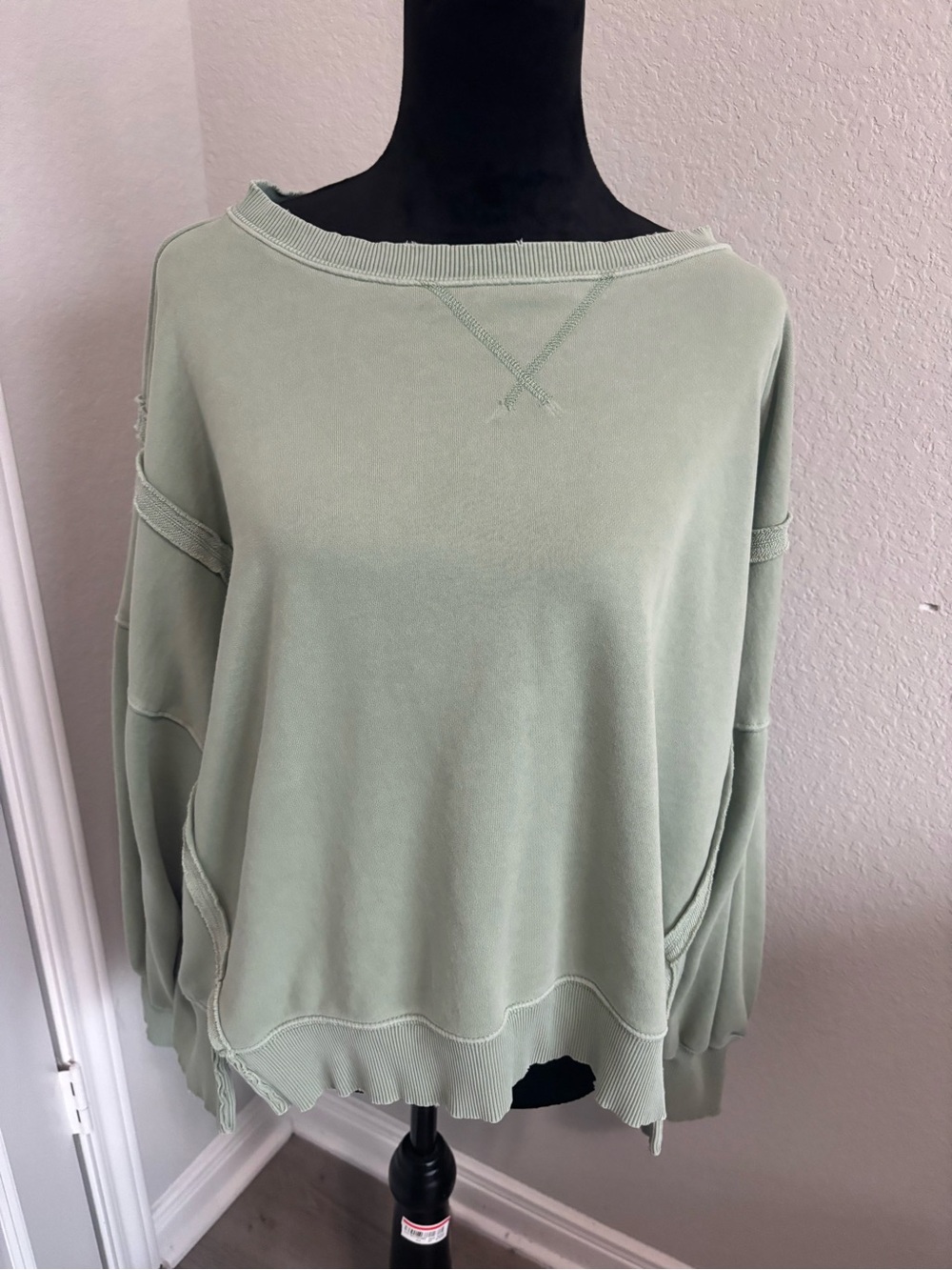 American Eagle Big Huge Green Oversized Sweatshirt Size Small